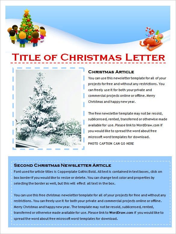 Newsletter template free premium holiday email publisher 4